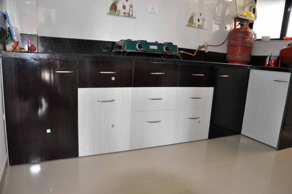 Modular Color Combination PVC Kitchen