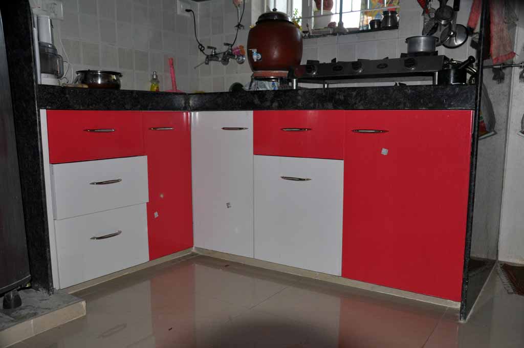 Modular Color Combination PVC Kitchen