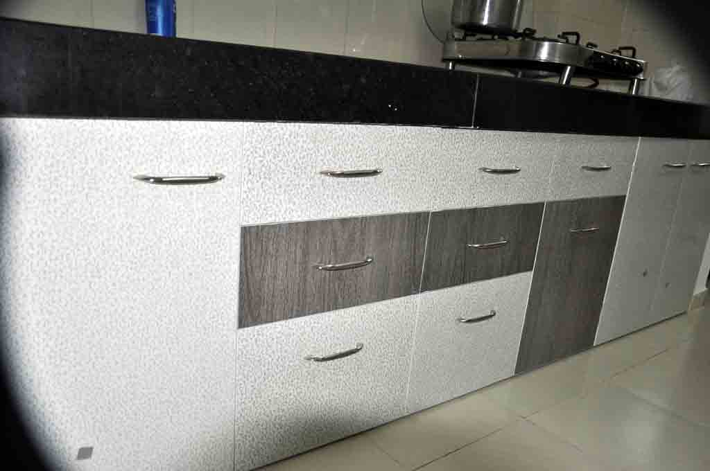 Modular Color Combination PVC Kitchen