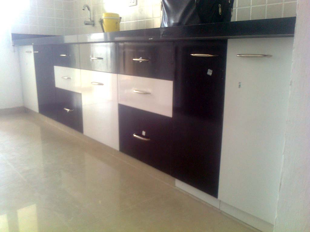 Modular Color Combination PVC Kitchen