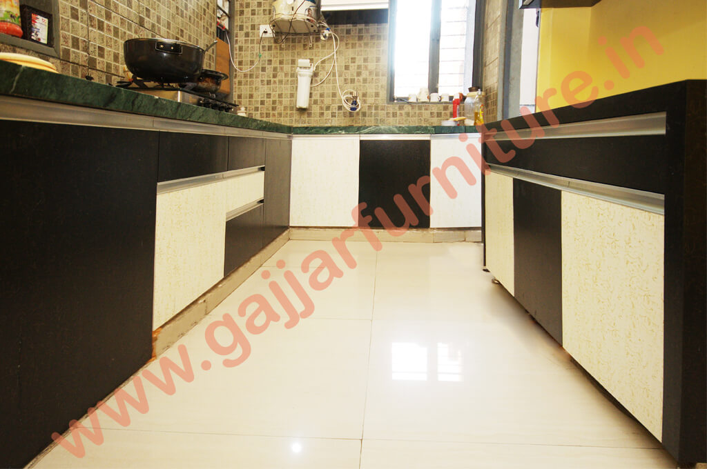 Modular Color Combination PVC Kitchen