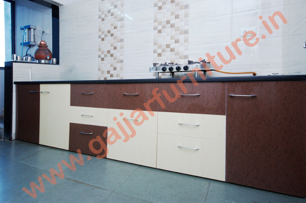 Modular Color Combination PVC Kitchen