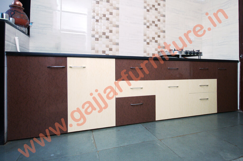 Modular Color Combination PVC Kitchen