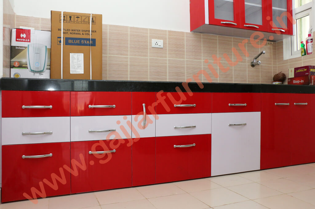 Modular Color Combination PVC Kitchen