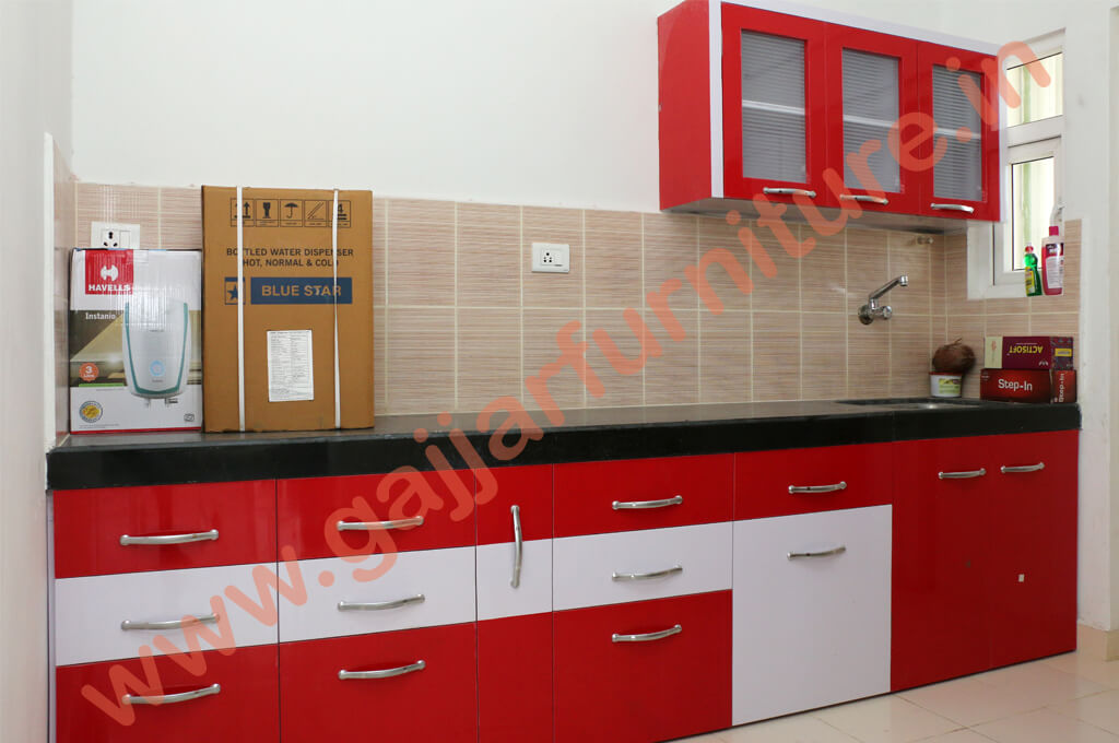 Modular Color Combination PVC Kitchen