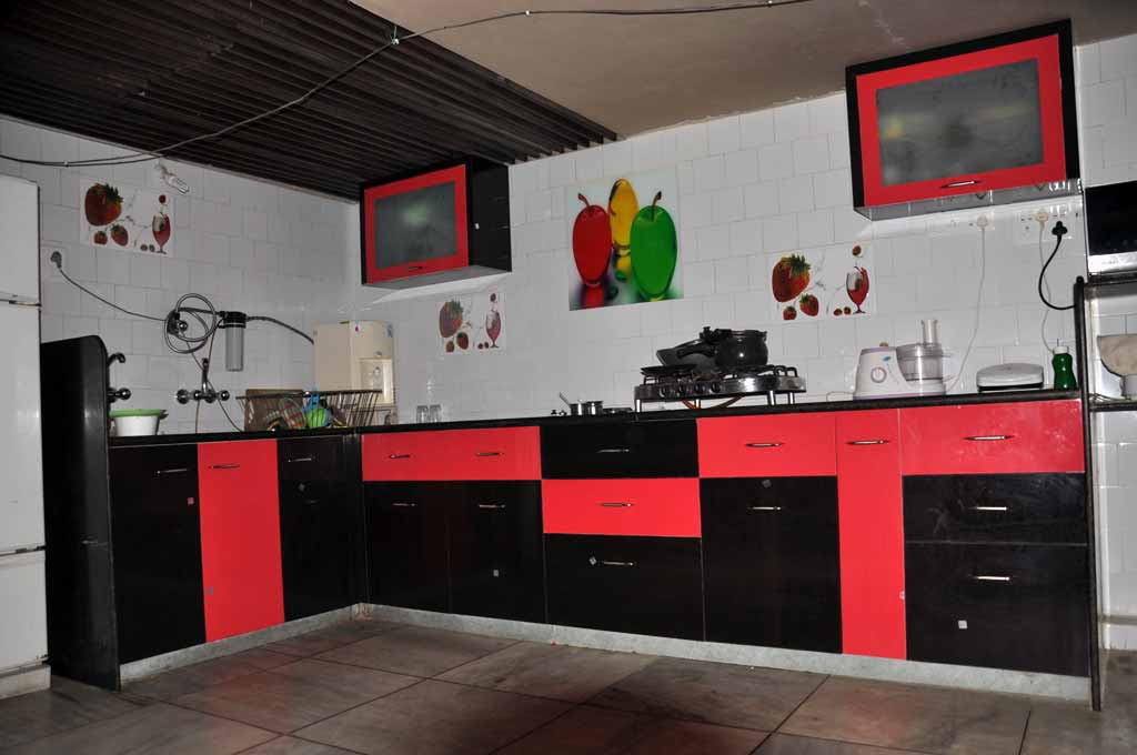 Modular Color Combination PVC Kitchen