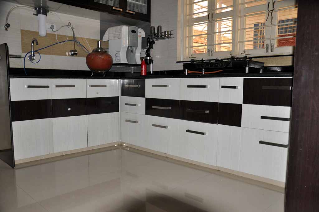 Modular Color Combination PVC Kitchen