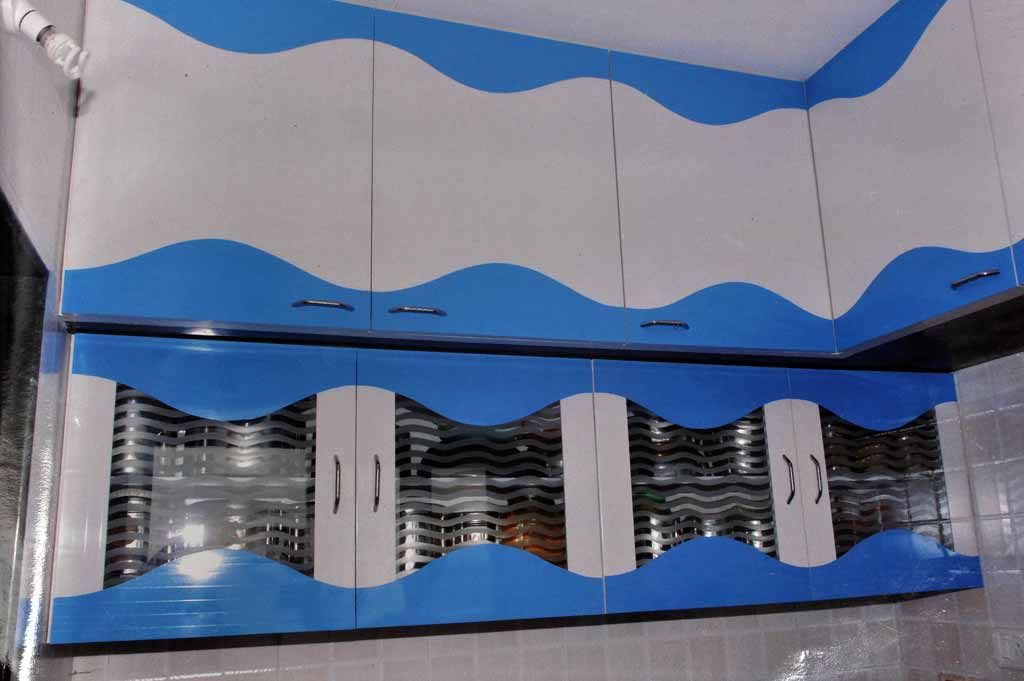 Modular Color Combination PVC Kitchen