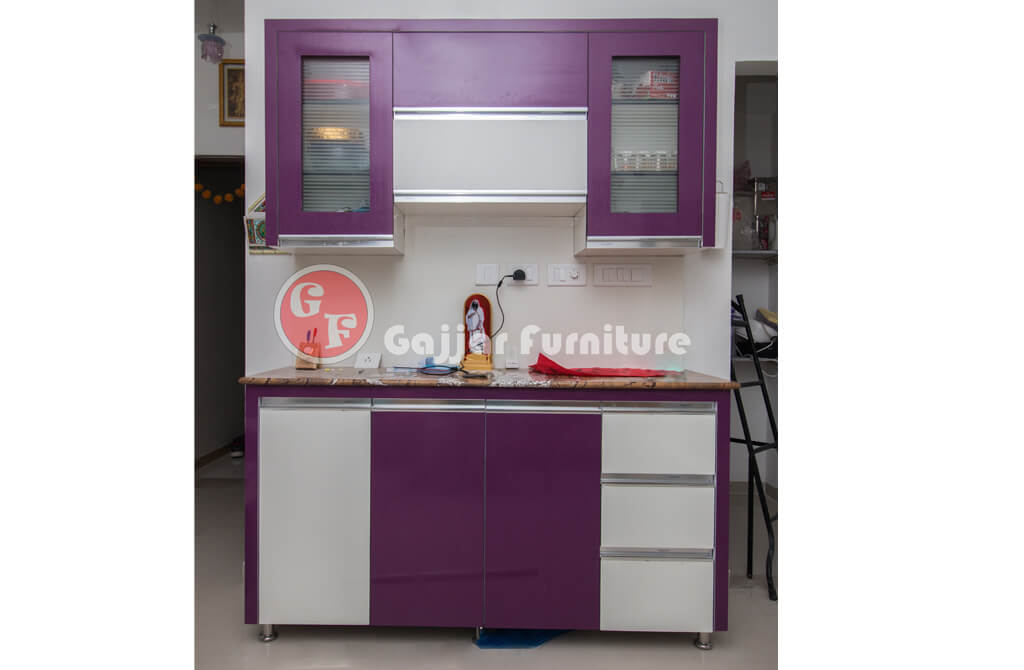 Modular Color Combination PVC Kitchen