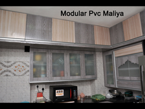 Modular Color Combination PVC Kitchen