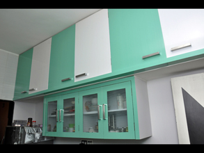 Modular Color Combination PVC Kitchen